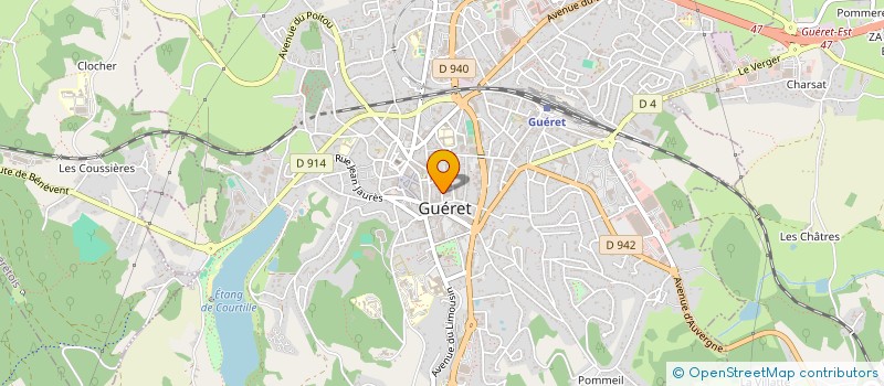 localisation de l'entreprise SYND CONTROL PERFORM BOVIN ELEVAG ANIMAU à GUERET