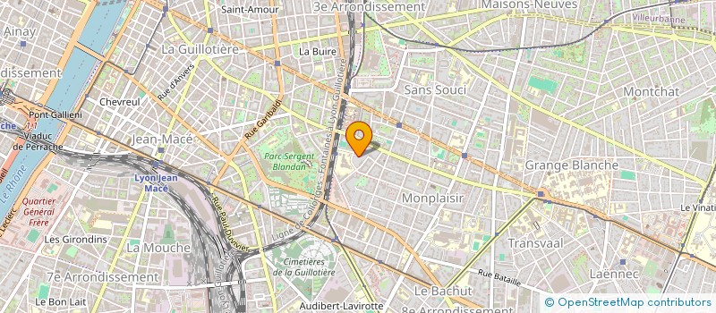 localisation de l'entreprise SYND COOP 22 30 FRERES LUMIERE  LYON