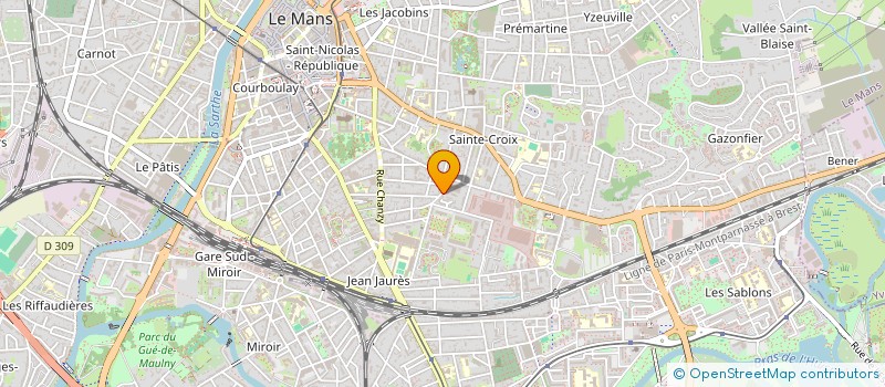 localisation de l'entreprise SYND COOP CO-PROPR RES SCARRON à LE MANS
