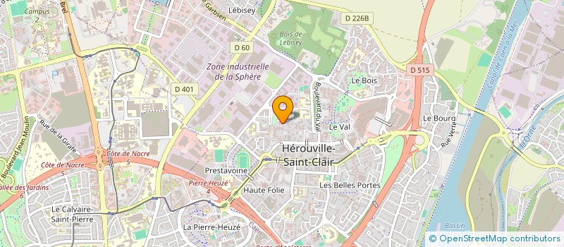 localisation de l'entreprise SYND COOP DE COPROPRIETAIRES  HEROUVILLE-SAINT-CLAIR