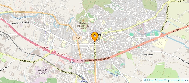 localisation de l'entreprise SYND COOP DE COPROPRIETAIRES à HYERES