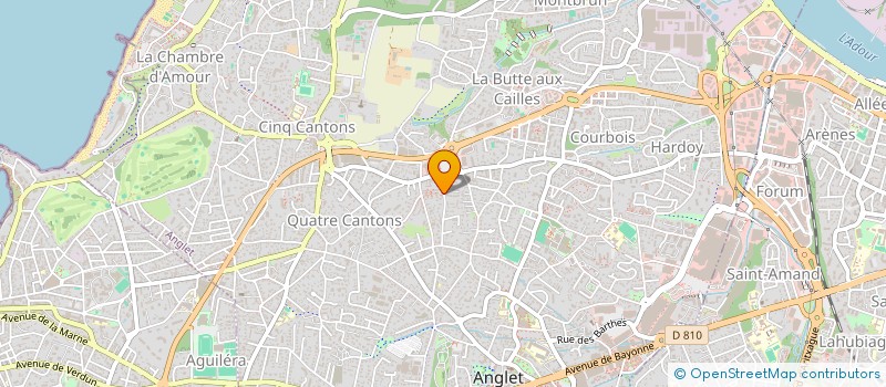 localisation de l'entreprise SYND COOP. RESIDENCE BOIS SOLEIL  ANGLET