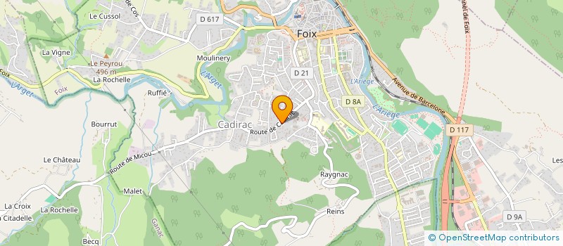 localisation de l'entreprise SYND COOPERATEURS AMIS DE LA MONTAGNE à FOIX