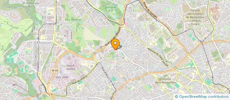 localisation de l'entreprise SYND.COOPROPR.RESID.LES JEUX D'O à MONTPELLIER