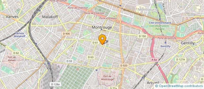 localisation de l'entreprise SYND COOPROPRIETAIRES HESPERIDES HUGO  MONTROUGE