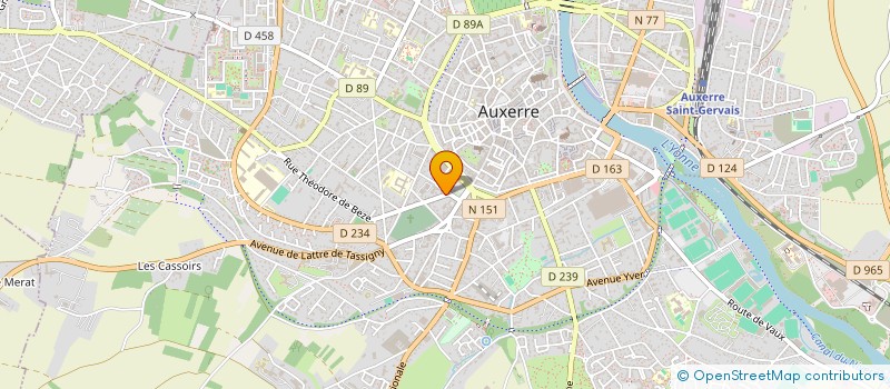 localisation de l'entreprise SYND COP 1 RUE DU 14 JUILLET à AUXERRE
