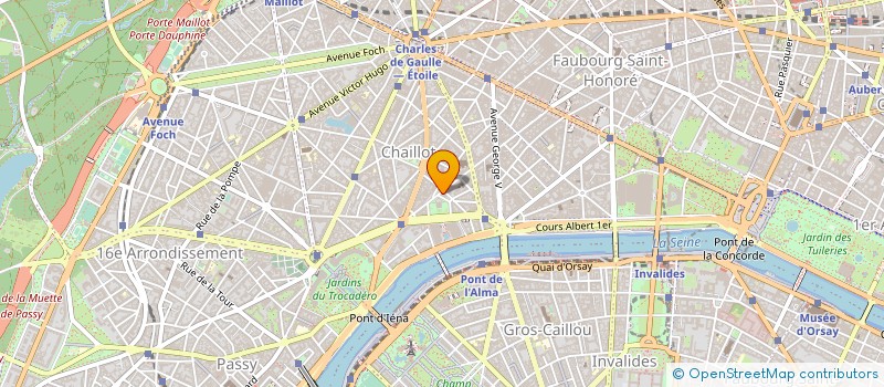 localisation de l'entreprise SYND COP 12 RUE DE PRESBOURG 75116 PARIS  PARIS