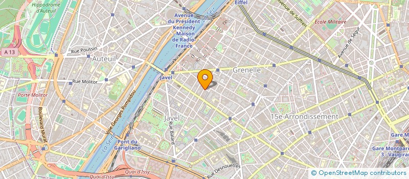 localisation de l'entreprise SYND COP 123 125 RUE ST CHARLES  PARIS