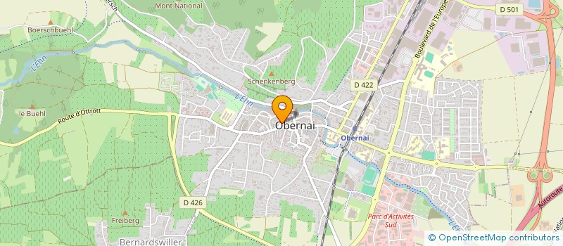 localisation de l'entreprise SYND COP 124 R DU GENERAL GOURAUD  OBERNAI