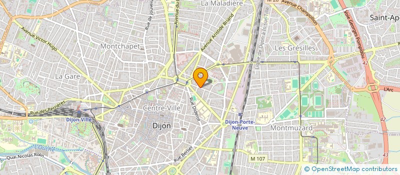 localisation de l'entreprise SYND COP 13 B RUE DE MULHOUSE  DIJON