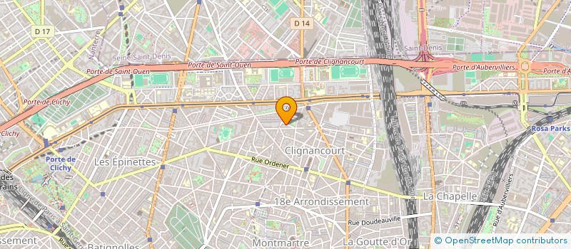 localisation de l'entreprise SYND COP 13 PASSAGE PENEL 75018 PARIS  PARIS