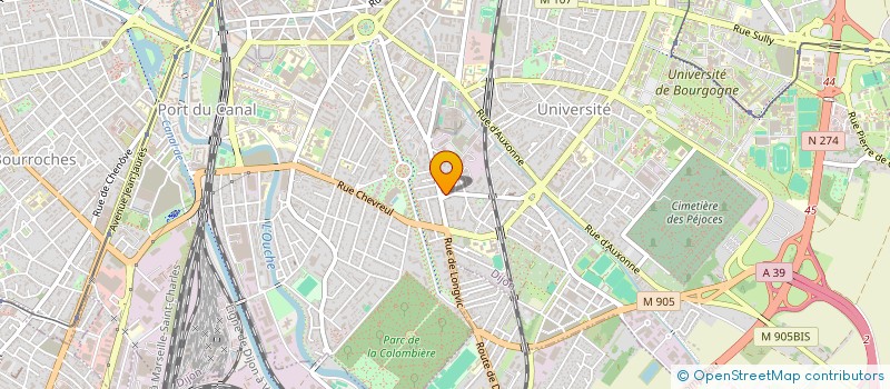 localisation de l'entreprise SYND COP 13 RUE CLEMENT JANIN  DIJON