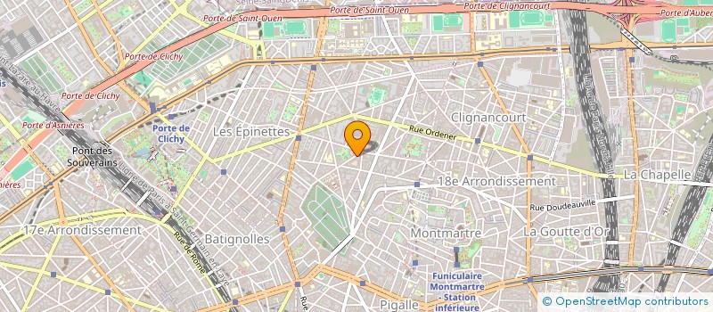 localisation de l'entreprise SYND COP 16 RUE CARPEAUX 75018 PARIS  PARIS