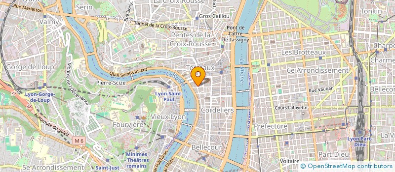 localisation de l'entreprise SYND COP 19 RUE LANTERNE à LYON