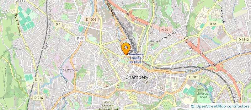 localisation de l'entreprise SYND COP 230 PLACE SAINT LEGER  CHAMBERY