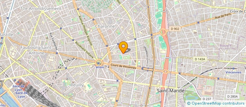 localisation de l'entreprise SYND COP 29 31 RUE DE LA PLAINE 75020 PARIS  PARIS