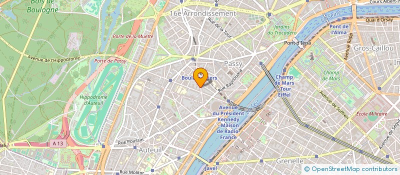 localisation de l'entreprise SYND COP 35-37 RUE DE BOULAINVILLIERS 75016 PARIS  PARIS