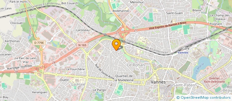 localisation de l'entreprise SYND COP 4,5,7 ALLEE DU PARC DE KERIZEL à VANNES