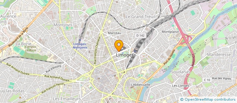 localisation de l'entreprise SYND COP 4 RUE ARMAND BARBES à LIMOGES