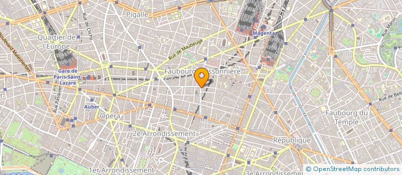 localisation de l'entreprise SYND COP 42 RUE DU FBG POISSONNIERE 75010 PARIS  PARIS