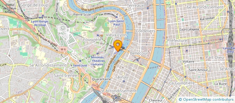 localisation de l'entreprise SYND COP 5 QUAI FULCHIRON  LYON