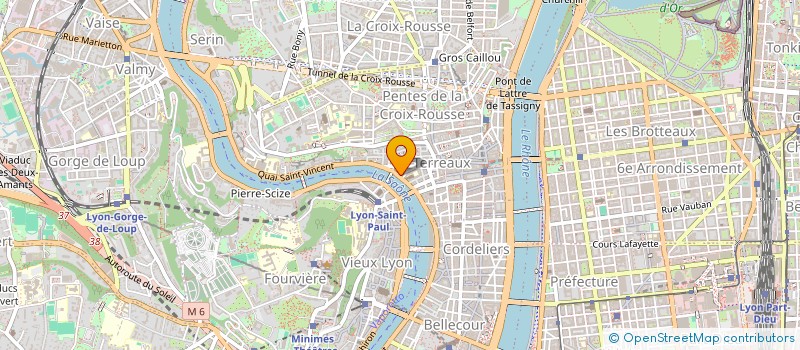 localisation de l'entreprise SYND COP 55 QUAI ST VINCENT à LYON