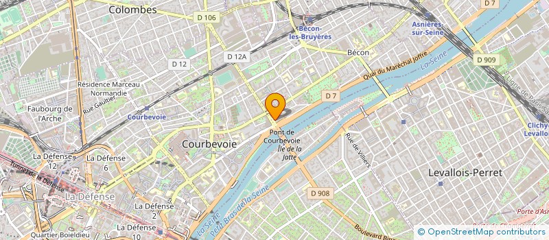 localisation de l'entreprise SYND COP 6 R LEON BOURSIER 92 COURBEVO à COURBEVOIE