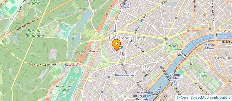 localisation de l'entreprise SYND COP 6 RUE ALBERIC MAGNARD  PARIS