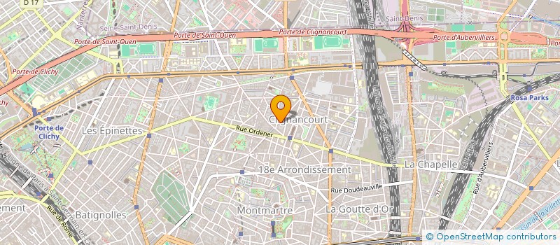 localisation de l'entreprise SYND COP 72 RUE DUHESME 75018 PARIS  PARIS