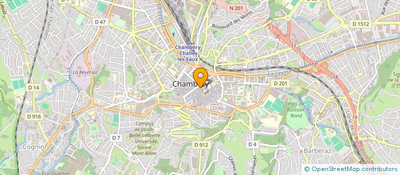 localisation de l'entreprise SYND COP 88 RUE SAINT REAL  CHAMBERY