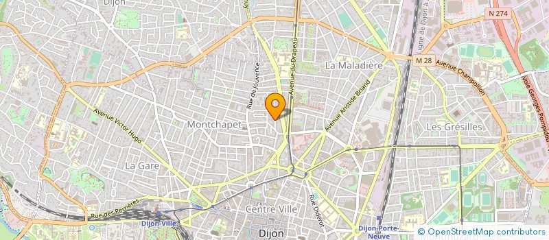 localisation de l'entreprise SYND COP 9 RUE AUGUSTE BRULE  DIJON