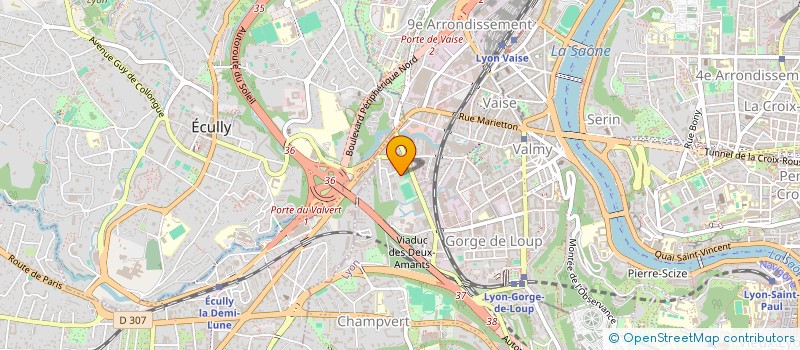 localisation de l'entreprise SYND COP BELLEFONTAINE  LYON 9EME