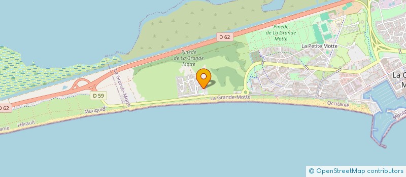 localisation de l'entreprise SYND COP FRONT DE MER  LA GRANDE-MOTTE