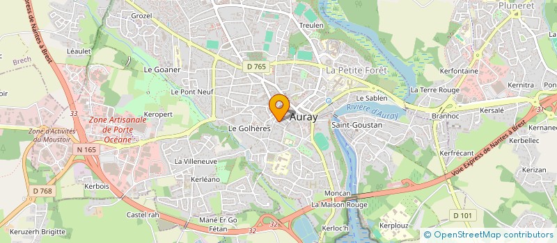 localisation de l'entreprise SYND COP IMMEUBLE 4 RUE GUENAN à AURAY