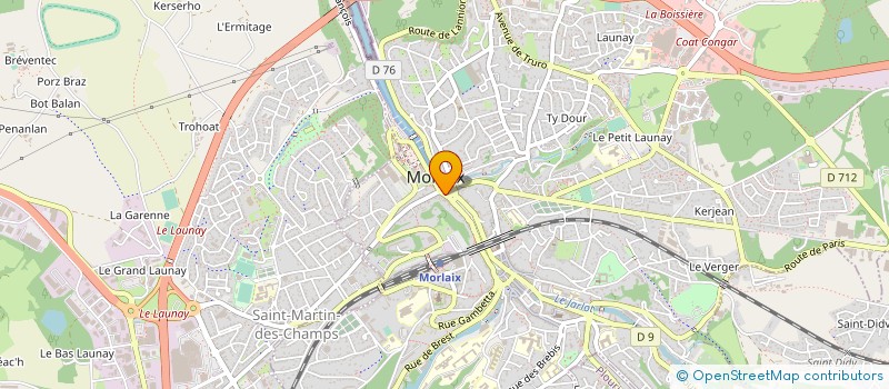 localisation de l'entreprise SYND COP KERAUDREN LOCQUIREC à MORLAIX