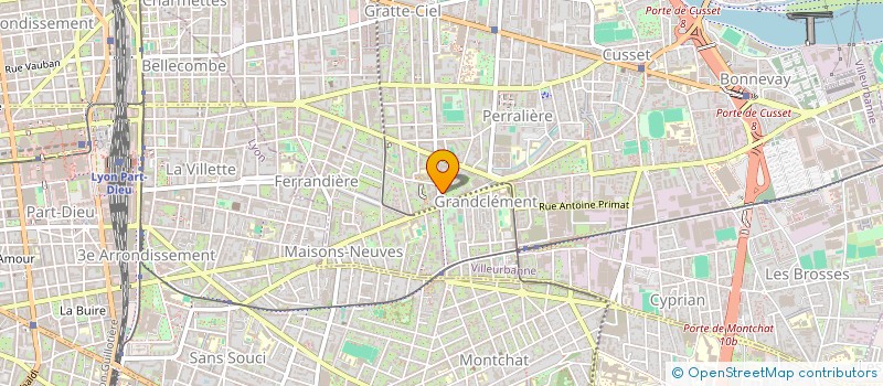 localisation de l'entreprise SYND COP LES CLIMATITES  VILLEURBANNE