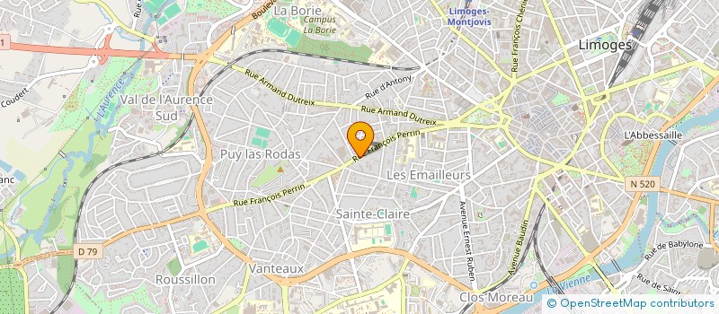 localisation de l'entreprise SYND COP LES DEUX TOURS à LIMOGES