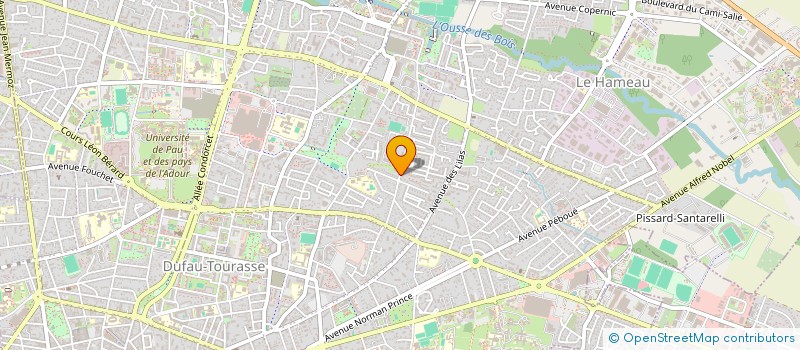 localisation de l'entreprise SYND COP LES JARDINS DE BERLIOZ BAT C à PAU