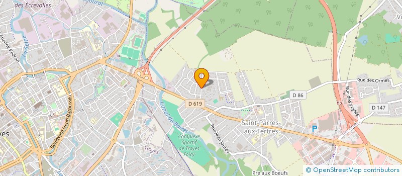 localisation de l'entreprise SYND COP LES TERRASSES DE ST PARRES  SAINT-PARRES-AUX-TERTRES