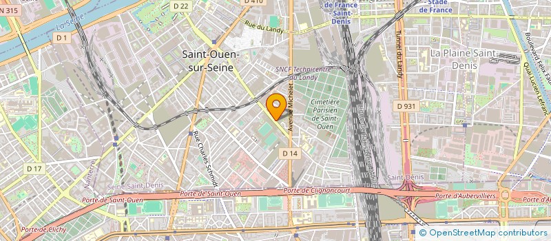 localisation de l'entreprise SYND COP REP PAR STE SAGIM à SAINT-OUEN-SUR-SEINE
