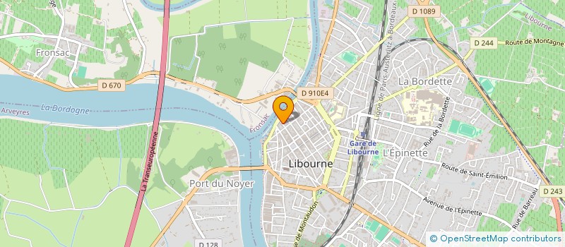 localisation de l'entreprise SYND COP RES 11 ET 13 R CLEMENT THOMAS  LIBOURNE