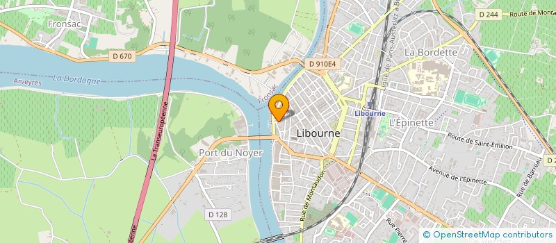 localisation de l'entreprise SYND COP RES 11 RUE FONNEUVE  LIBOURNE