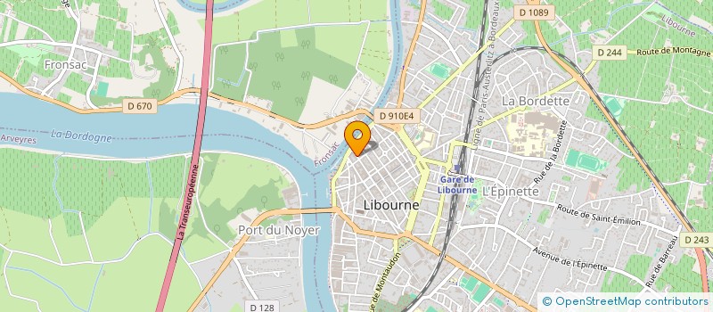 localisation de l'entreprise SYND COP RES 13 R CLEMENT THOMAS  LIBOURNE