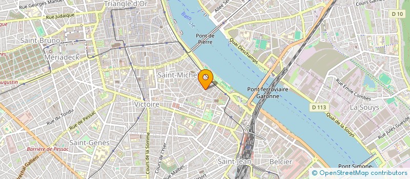 localisation de l'entreprise SYND COP RES 23 RUE PORTE DE LA MONNAIE  BORDEAUX