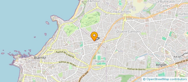 localisation de l'entreprise SYND COP RES BELLEVUE  BIARRITZ