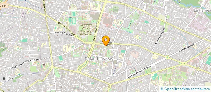localisation de l'entreprise SYND COP RES CYBELE A. à PAU
