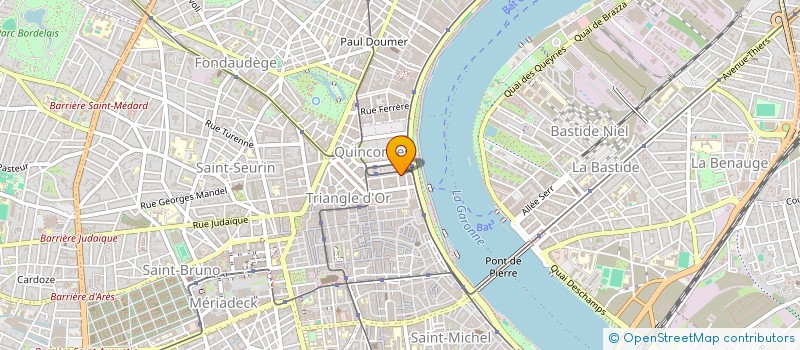 localisation de l'entreprise SYND COP RES DES QUINCONCES  BORDEAUX