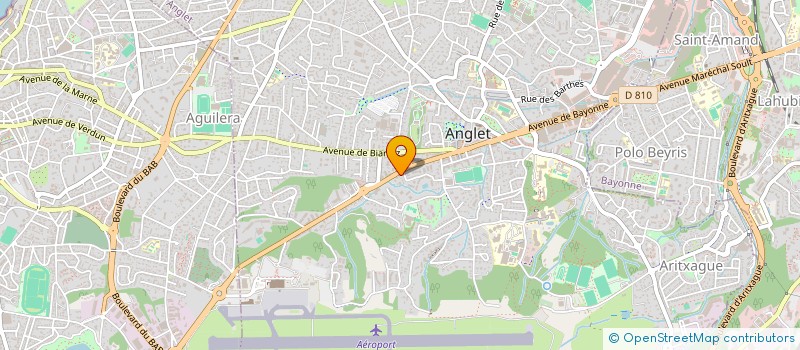 localisation de l'entreprise SYND COP RES DOMAINE DE KENT  ANGLET