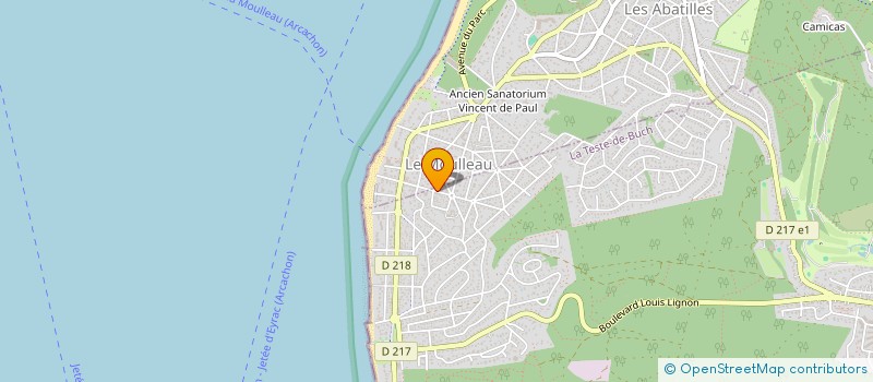 localisation de l'entreprise SYND COP RES DU MOULLEAU  ARCACHON