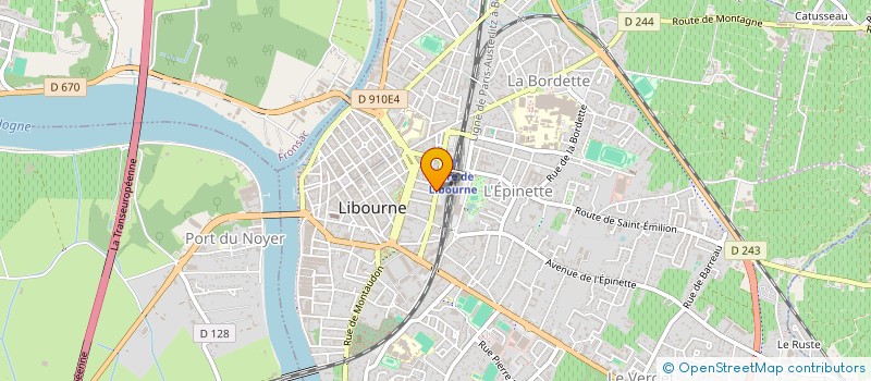 localisation de l'entreprise SYND COP RES GALLIENI  LIBOURNE